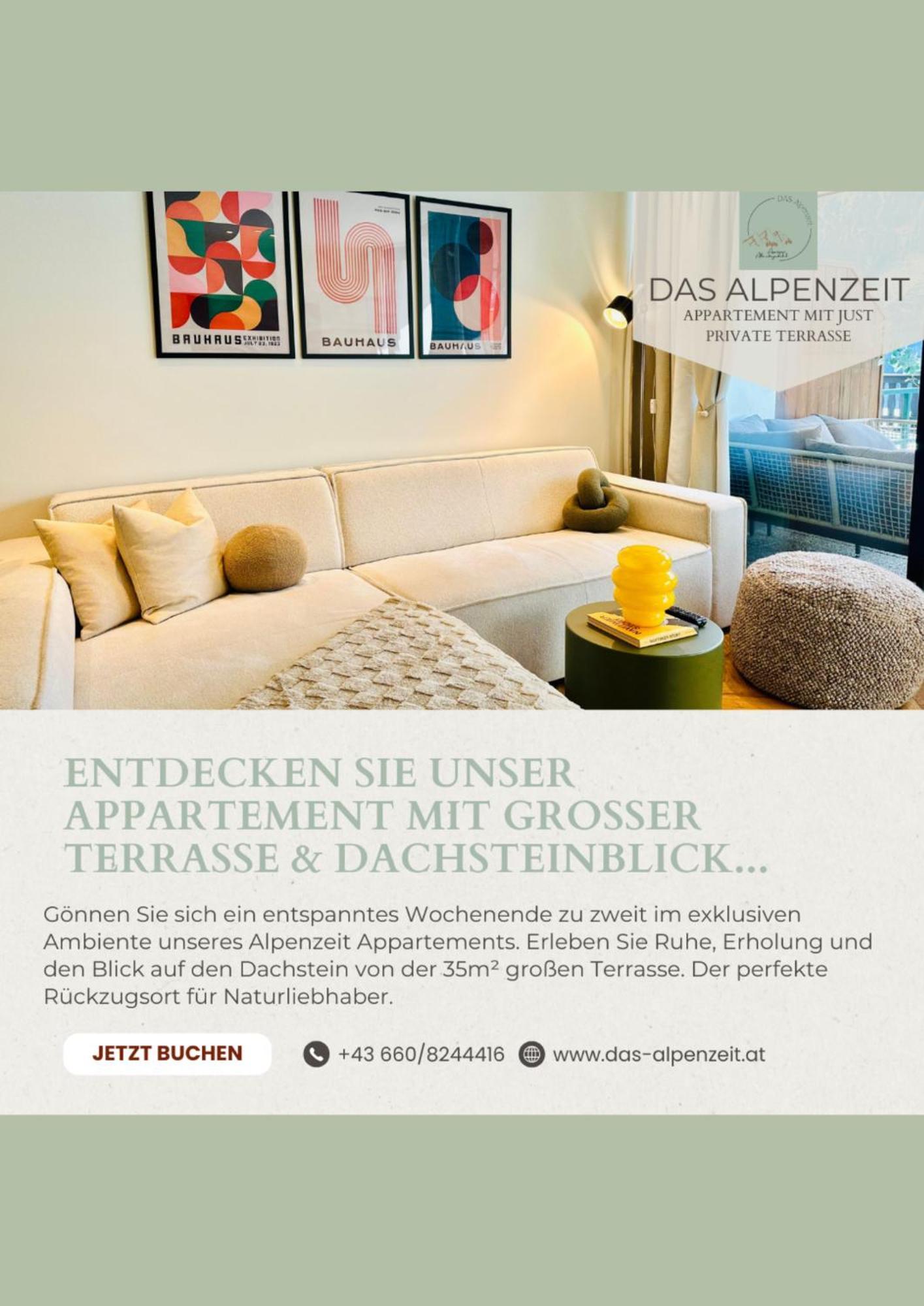 Das Alpenzeit Appartement Mit Just Private Terrasse (Adults Only) Bad Aussee Exterior foto